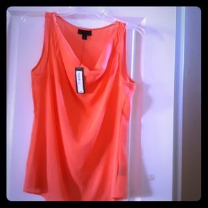Peach sleeveless dress tee
